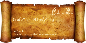 Csősz Mihály névjegykártya